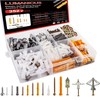 352pcs Screws and Wall Plugs Set, Phillips Flat Head Self