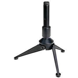 Pronomic MST-20 Table Microphone Stand (5/8 Inch, Ideal for Poadcasting, Suitable for Large Diaphragm Microphones with Spider) Black
