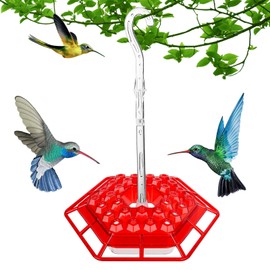 KoovDemHummingbird Feeder, Outdoor Hummingbird Feeder The Built-in ant Moat Has 30 Feeding Holes, Hanging from The Branches of The Balcony Garden (1)