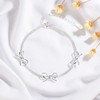 Belons Women's Bracelet 925 Sterling Silver Bow Charm Bracelet Girls