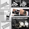 Hstrap 20mm Brushed Watch Band, Curved End Straight End Metal