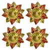 Craftsman Brass Copper Lotus Flower Petals Kamal Shape Metal Akand