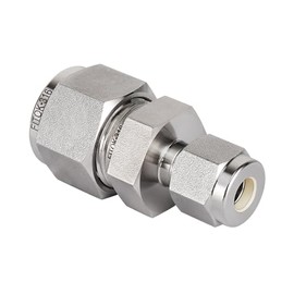 FITOK 316 Stainless Steel Compression Tube Fitting Reducing Union 1/8" x 1/16" Tube OD 10900 psi, SS-U-FL2-FL1