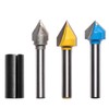 Genmitsu 1/4'' V Grooving Router Bit Set, 60 Degree &