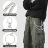 Frutain 2 Pcs Pants Wallet Chains for Men Women Heavy