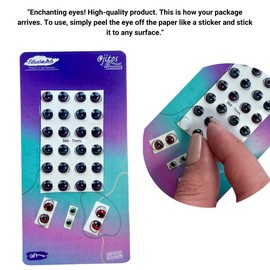 366-7: 3D Resin Googly & Wiggle Eyes (24 Pcs/12 Pairs) 7mm – Brown, Blue, Green, Gray – Self-Adhesive for DIY Crafts, Clay, Felt, EVA, Cold Porcelain, Polymer Clay, Sculptures, Amigurumi