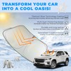 Windshield Sun Shade Compatible with Chevy Traverse 2018-2024 Accessories, Foldable
