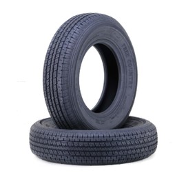 Set 2 FREE COUNTRY Trailer Tires ST175/80R13 6PR Load Range C w/Scuff Guard 91/87M