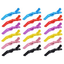 Hair Clips, Hair Clips, Pack of 30 Crocodile Hair Clips, Plastic Hairdressing Clip, Styling Hair Clips, Professional Hairdressing Clip for Salon for Women, Girls (6 Colours)