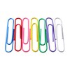 Alevar 100 Coloured Paper Clips Box Laminated Steel 50mm No.5