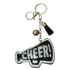 Popfizzy Bling Cheer Keychain Accessories for Women and Girls, Rhinestone Cheer Bag Charms, Cool Cheer Gifts for Cheerleaders