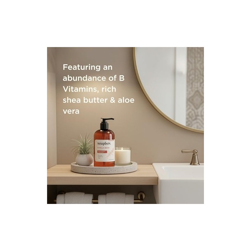 SoapBox Soaps Hand Soap, Vanilla & Lily Blossom, 3 Count