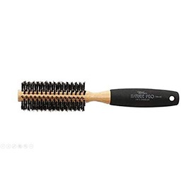 Dannyco Professional Nature Pro Oakwood Handle Circular Brush With Natural Boar Bristles and Sponge-Covered Handle Large, 1 Count, 5cm