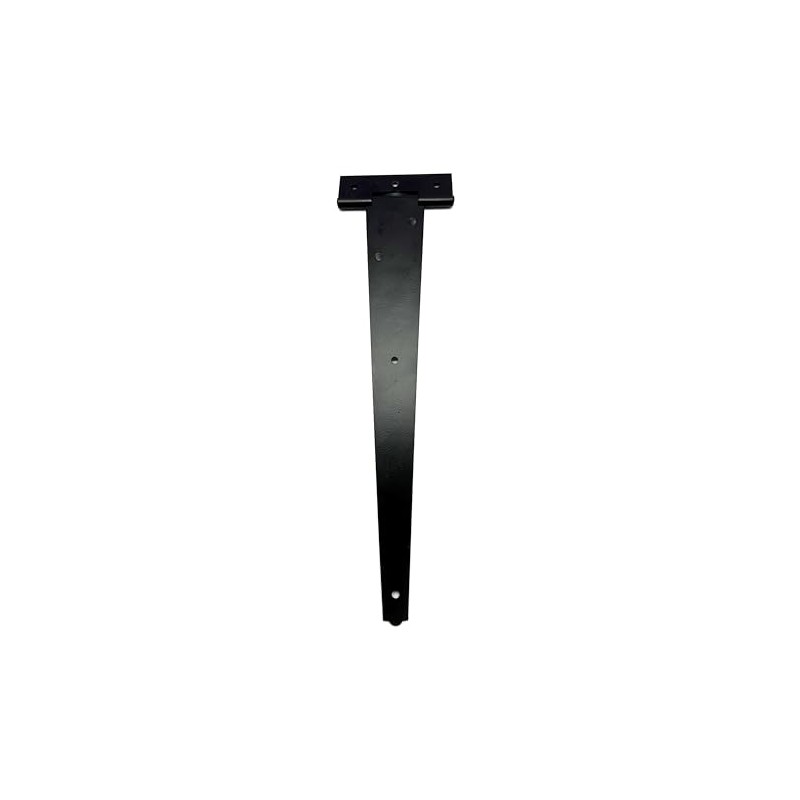 2PK 300mm Black Tee Hinges with Fixings. 12" T-Hinges for