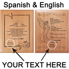 Smoky Tree Customized Mom Gifts - Wood Wall Art Plaque with Sentimental Engraved Poem - Mothers Thank You Gifts for Mom for Mother of The Bride (Customize it!)