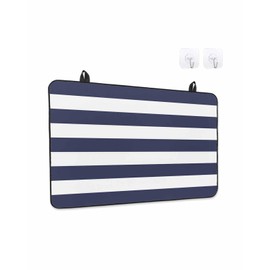 Stove Top Cover Classical Nautical Stripe Stove Cover for Electric Stove Top Navy Blue Striped Glass Cooktop Covers Anti-Slip Mat Heat Resistant Countertop Protector Home Kitchen Decor 28.5"x20.5"