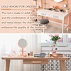 LEREATI 4pcs Leather Drawer Handles Drawer Knobs Kitchen Cupboard Handles