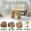Bamboo Shower Bench, Non-Slip Shower Stool & 450 lbs, Waterproof