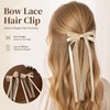 Hair Accessories Set - Pearl Hair Tie - Bow Clips