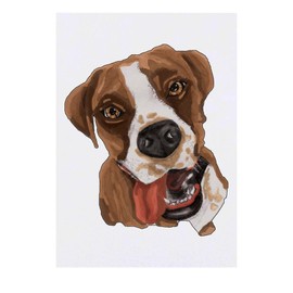 'Boxer Dog' Temporary Tattoo - Water Resistant, Skin-Safe, Non-Toxic Transfer (TO00049316)