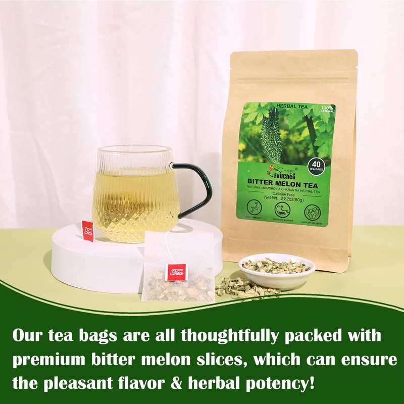 FullChea - Bitter Melon Tea, 2g X 40 Count -
