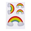 4 x 'Rainbow' Temporary Tattoos - Water Resistant, Skin-Safe, Non-Toxic