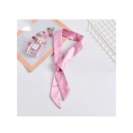 HANGSET Ribbon scarves for women, handbags, ribbons, fashion accessories, headbands (Pink)