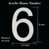 Modern 8-Inch House Numbers/Anti-fade & Rustproof Address Number for Home