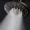 AquaDance OIL RUBBED BRONZE High Pressure 6-Setting 7" Rain Shower