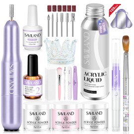 Professional Acrylic Nail Kit with Drill for Salon Extensions