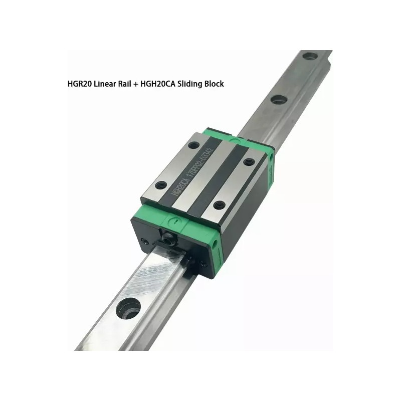 HGR 일반 2pcs HGR20 200mm 선형 레일 HGH20CA 캐리지 블록
