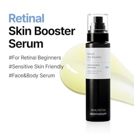 MEDITHERAPY Retinal Skin Booster Serum - Retinaldehído no irritante para principiantes para cara y cuerpo - Minimizador de poros de retinol antienveje