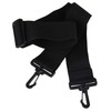 Black Laptop Shoulder Strap, Adjustable Bag Strap Replacement with Metal