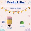 Back to School Classroom Garland Felt Pencil Pom Pom Hanging