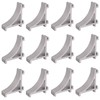 12 Pcs Refrigerator Shelf Clips Silver Fridge Cooler Shelf Support