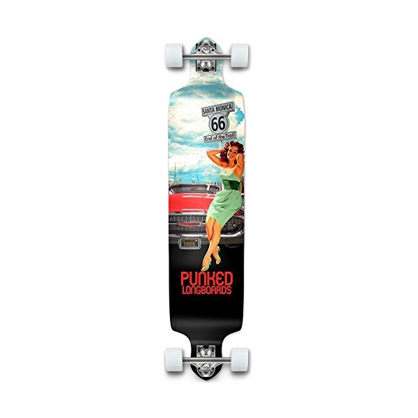 Punked Route 66 Series RTE 66 Longboard Complete Skateboard - Available in All Shapes (Drop Down)