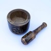 Kaizen Casa Wooden Mortar and Pestle Garlic Masher Hand Grinder