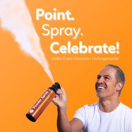 Orange Smoke Bomb Powder Cannon Gender Reveal Fire Extinguisher Biodegradable| Launches 25ft | 10 Second Spray | Holi Color Decorations for Photoshoots, Festivals, Celebrations | TUR Party Supplies