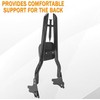 Black Detachable Sissy Bar Passenger Backrest Rear Pad for Harley