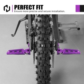Purple Chain Tensioner Adjuster Blocks Rear Stunt Pegs Compatible with Surron light bee X/S/ L1E 6061-T6 Aluminum Foldable Chain Tensioner Compatible with Segway X160 X260 See Fitment