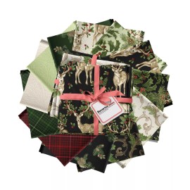 Benartex - Winter in the Pines Fat Quarter Bundle by Jackie Robinson 12 pcs