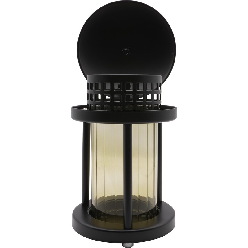 Grave Lantern with Columns 21 cm (Black)