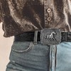 SANSTHS Cowboy Belt Western Belts for Men Women, Western Leather