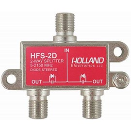 Holland (HFS2D) 2-Way Splitter (5-2050 Mhz) Diode Steered (HFS-2D)