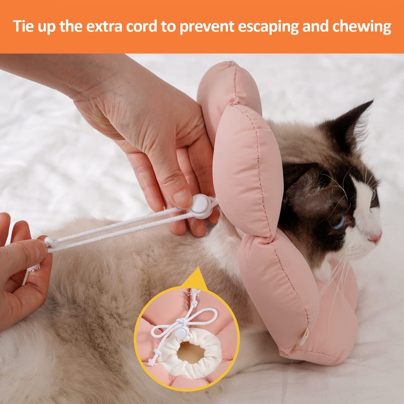 Avont Collar de Recuperación para Gato, Ajustable (15 y 25