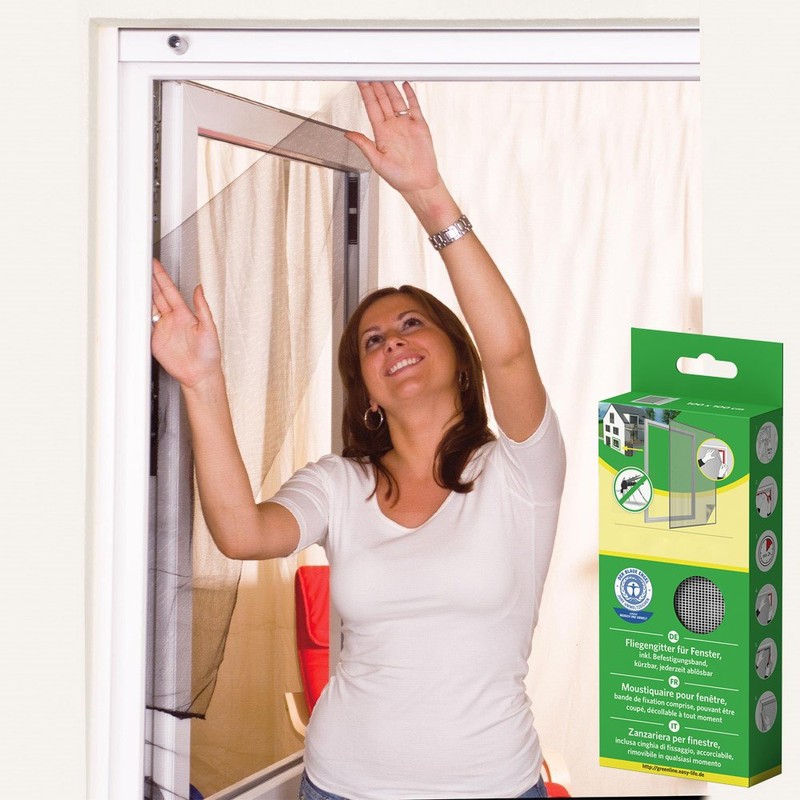 Mako Fly Screen for Window, Polyester, 130 x 150 cm,