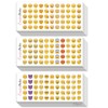 WUSANNA 24 Sheets Emoji Sticker Smiley Smiley Sticker Small Kids