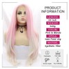 Angle Lucky Pink Blonde Lace Front Wig Long Straight Pink