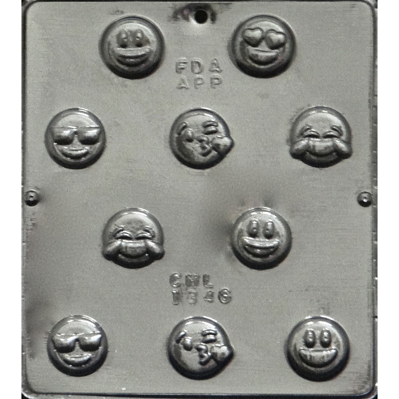 Candy Molds N More Emoji Bite Size Chocolate Candy Mold