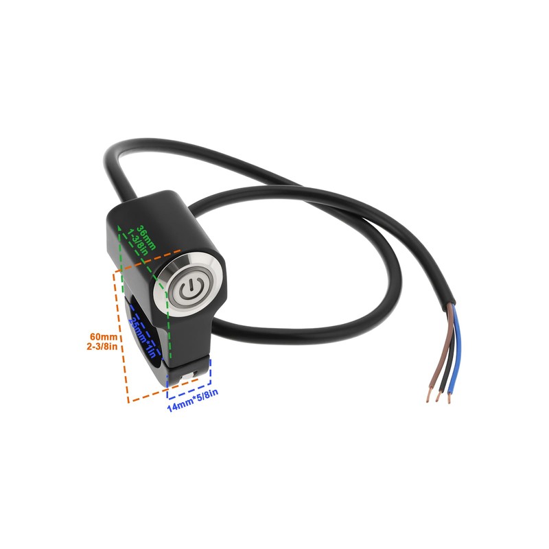 The Lord of the Tools Motorcycle Self-Reset Handlebar Switches 12V